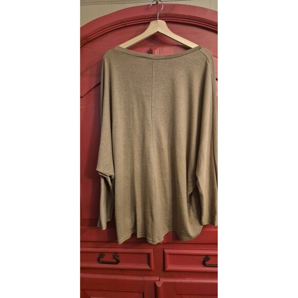 Zanzea Collection XXXL Oversized  Tan Lightweight Sweater High Low Tunic EUC - Picture 4 of 5